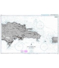 British Admiralty Nautical Chart 3689 Eastern Part of Haiti to Puerto Rico including Mona Passage