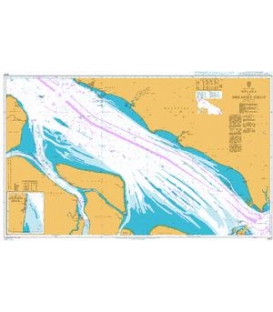 British Admiralty Nautical Chart 3947 Melaka to Singapore Strait