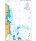 British Admiralty Nautical Chart 3950 Umm Said (Musay `id) to Ra`s Laffan
