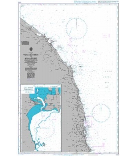 Britsh Admiralty Nautical Chart 3988 Quy Nhon to Song Huong
