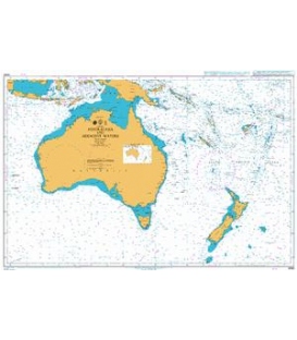 British Admiralty Nautical Chart 4060 Australasia and Adjacent Waters