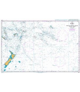 British Admiralty Nautical Chart 4061 South Pacific Ocean - Western Portion