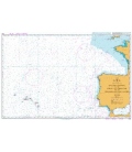 British Admiralty Nautical Chart 4103 English Channel to the Strait of Gibraltar and the Arquipelago dos Acores