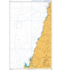 British Admiralty Nautical Chart 4240 Bahia Valparaiso to Golfo de Arauco