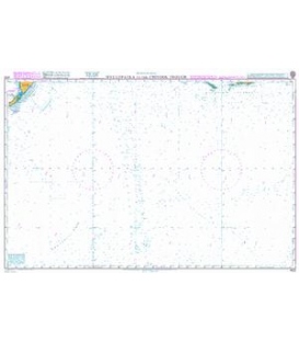 British Admiralty Nautical Chart 4522 Mys Lopatka to the Chinook Trough