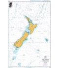 British Admiralty Nautical Chart 4600 New Zealand including Norfolk Island and Campbell Island