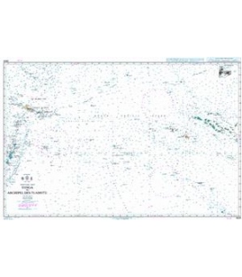 British Admiralty Nautical Chart 4606 Tonga to Archipel des Tuamotu