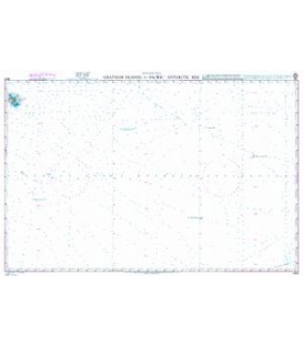 British Admiralty Nautical Chart 4612 Chatham Islands to Pacific-Antarctic Rise