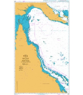 British Admiralty Nautical Chart 4620 Percy Isles to Booby Island including Gulf of Papua