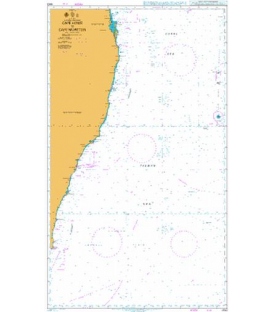 British Admiralty Nautical Chart 4643 Cape Howe to Cape Moreton