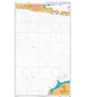 British Admiralty Nautical Chart 4723 Jawa to North West Cape