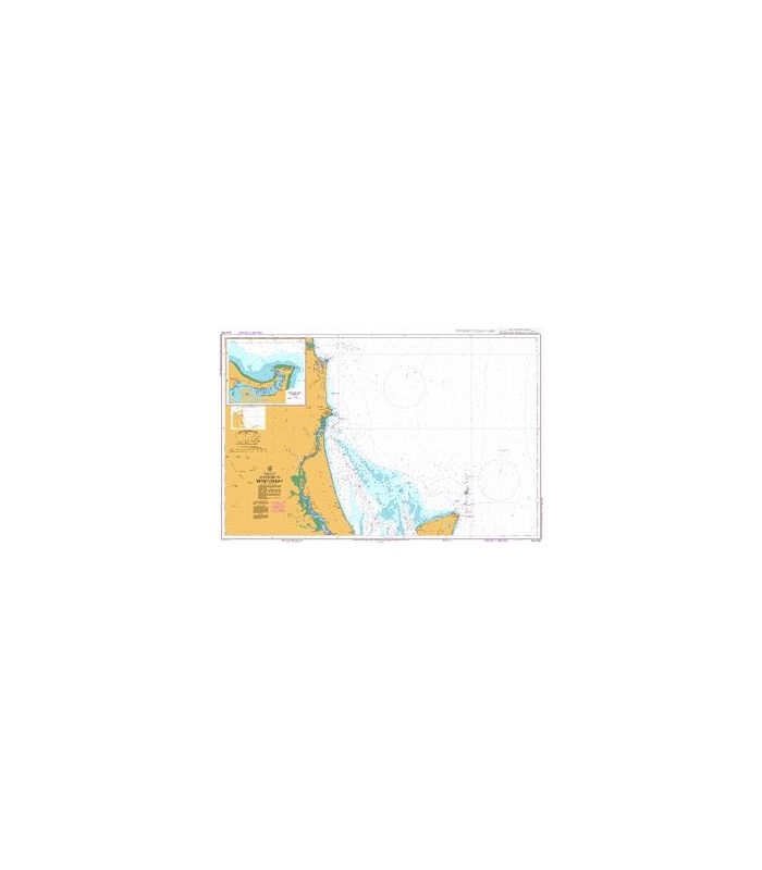 British Admiralty Australian Nautical Chart AUS235 Approaches to Moreton Bay