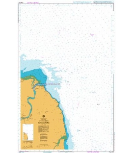 British Admiralty Australian Nautical Chart AUS243 Approaches to Bundaberg