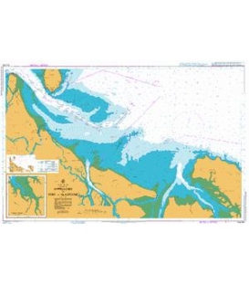 British Admiralty Australian Nautical Chart AUS246 Approaches to Gladstone