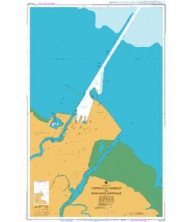 British Admiralty Australian Nautical Chart AUS257 Townsville Harbour and Ross River Entrance