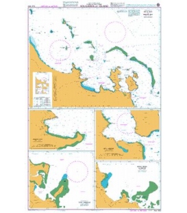 British Admiralty Australian Nautical Chart AUS683 Plans on East Coast Bougainville Island