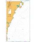 British Admiralty Australian Nautical Chart AUS 807 Montague Island to Jervis Bay